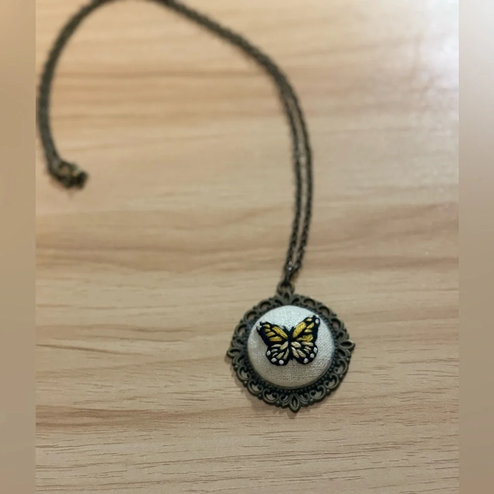 Vintage-Inspired Butterfly Pendant Necklace